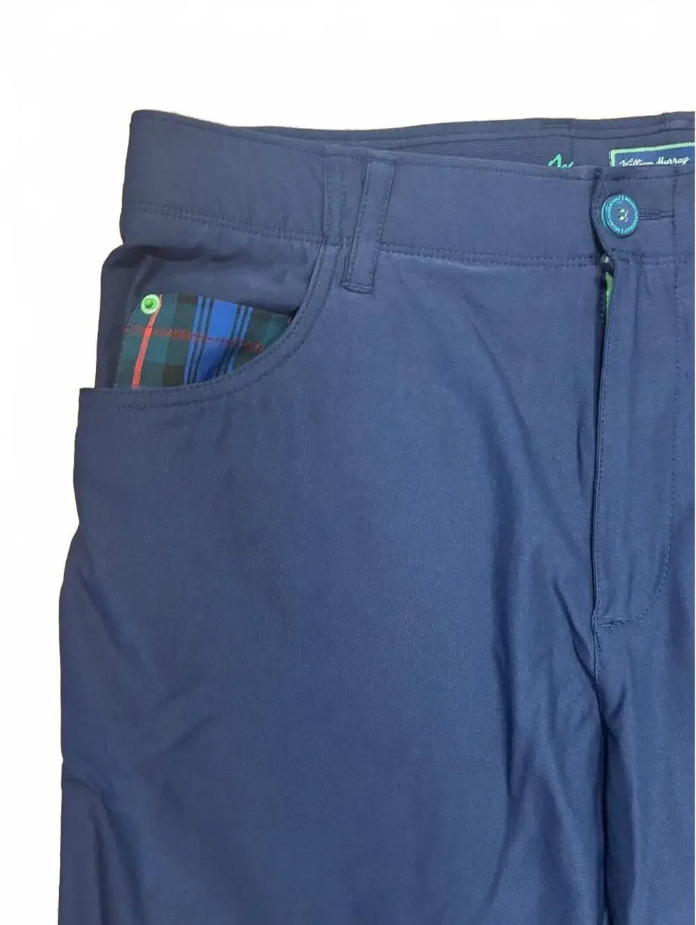 William Murray Men's Straight Fit Navy Blue Pants Size 36